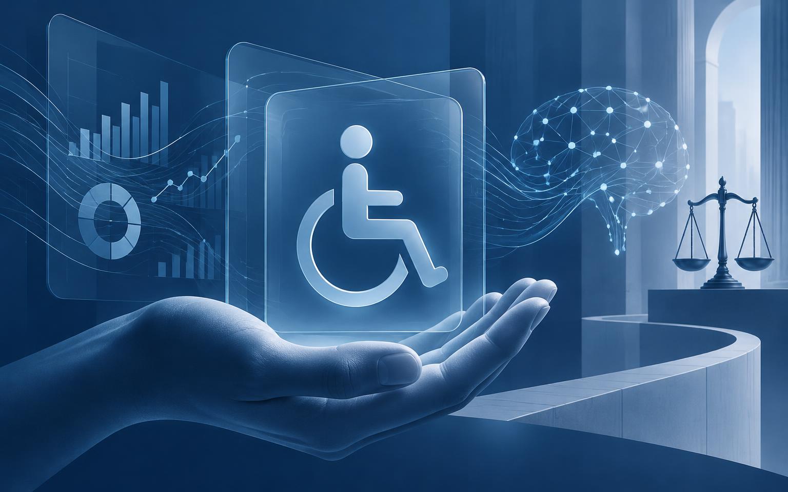 Composição editorial sobre inteligência artificial e proteção social